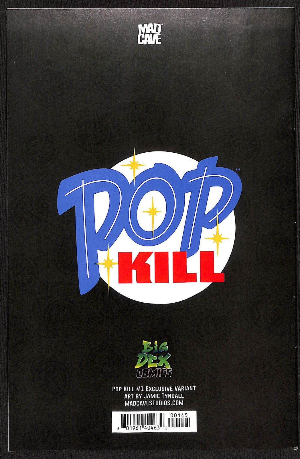 Pop Kill #1 Jaime Tyndall SDCC Trade Variant Ltd 2001