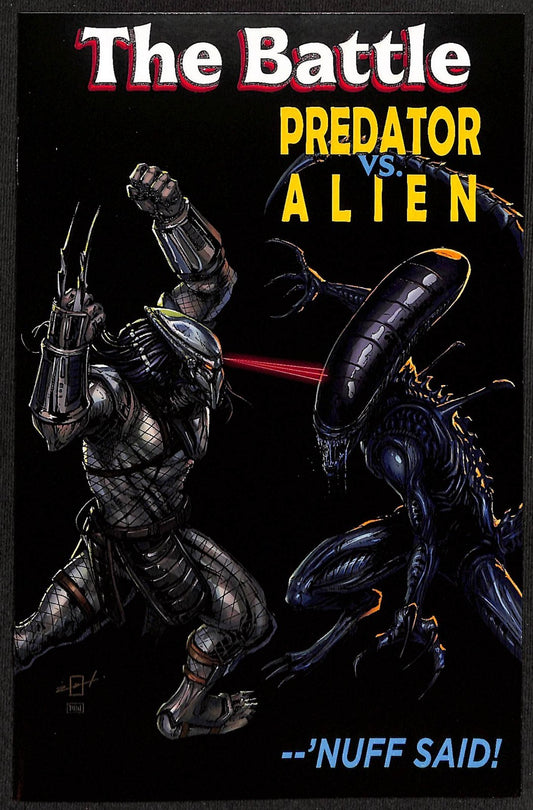 The Battle Predator Vs Alien Embossed Megacon Johnathan Uribe Art Book Ltd 900