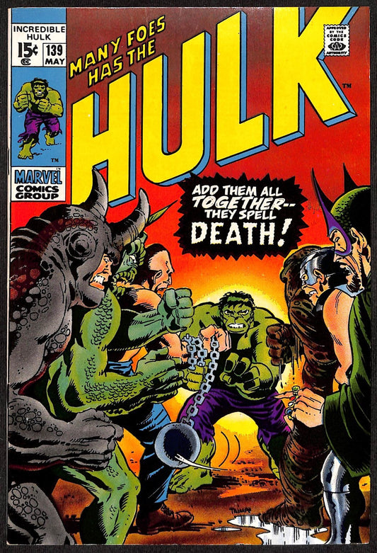 Incredible Hulk #139 VFN0