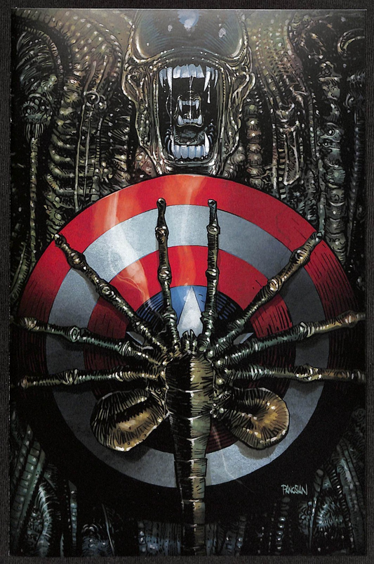 Alien vs. Captain America #1 Dan Panoisan 2nd Print 1:25 Variant0