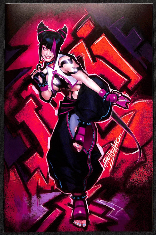Street Fighter Masters Game Gals #1 Miguel Mercado Virgin Variant Ltd 500 w/ COA0