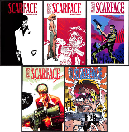Scarface Scarred for Life #1-5 All Retail Incentive Covers Complete Set0