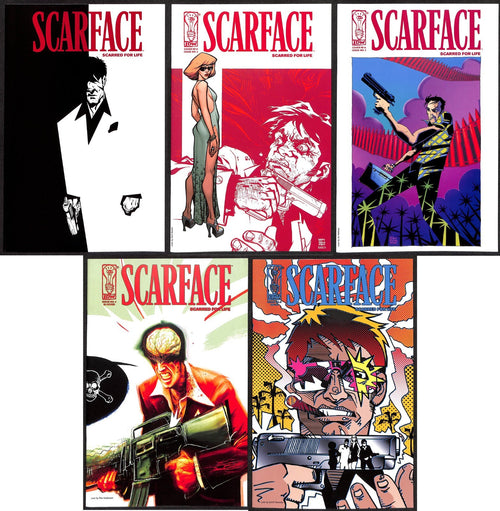 Scarface Scarred for Life #1-5 All Retail Incentive Covers Complete Set0