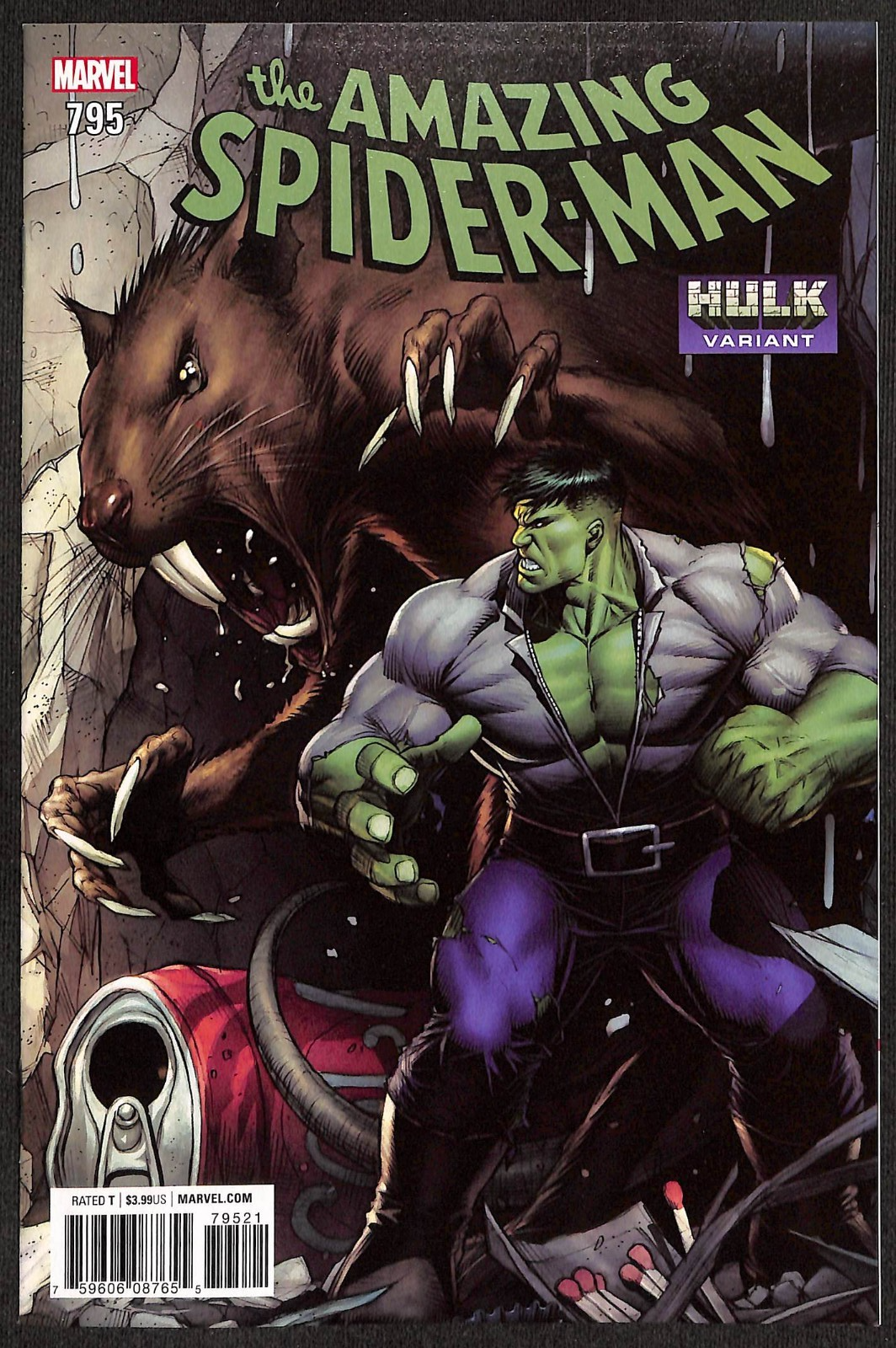 Amazing Spider-Man #795 Dale Keown Hulk Variant0