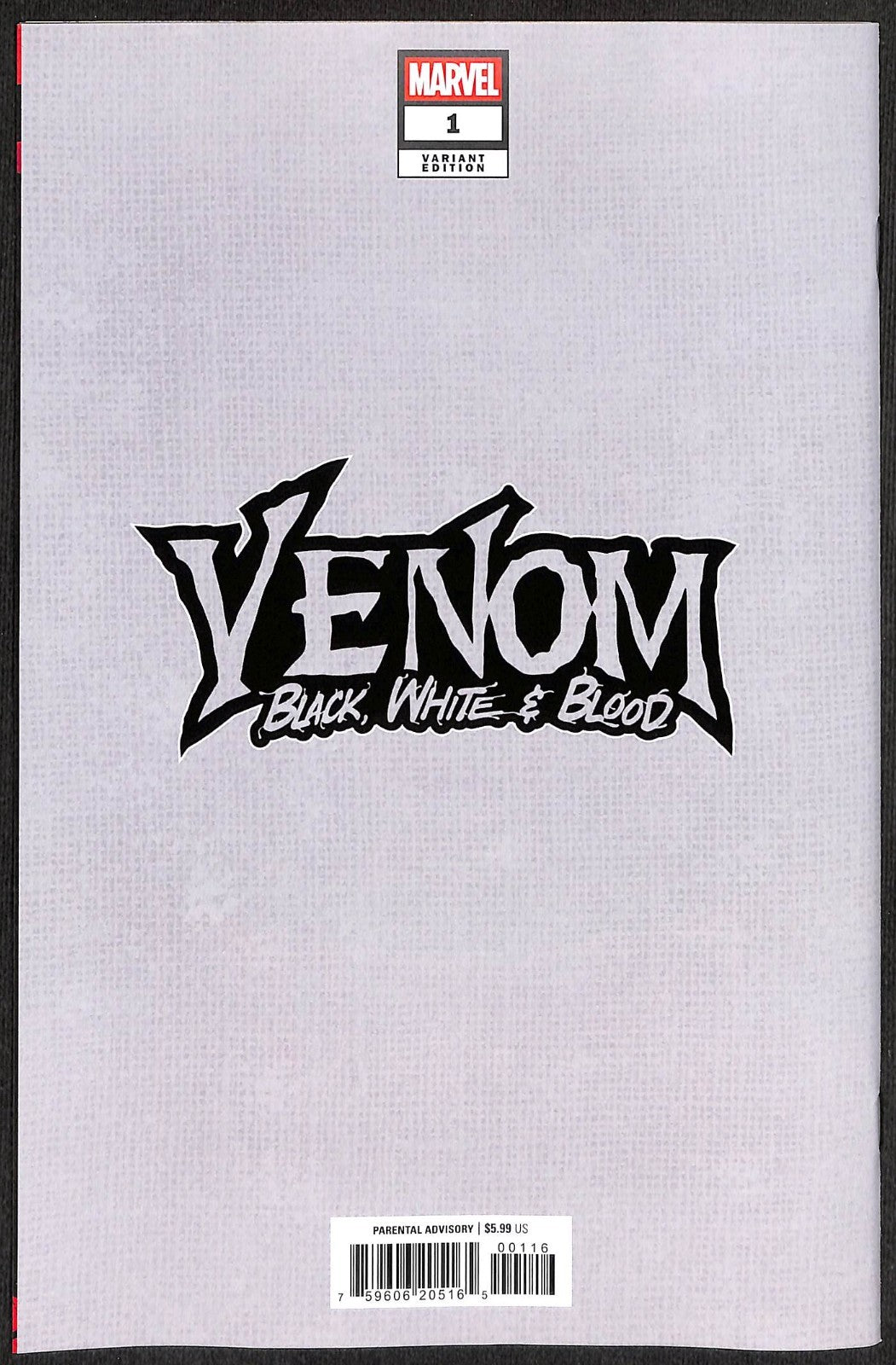 Venom Black White and Blood #1 Peach Momoko 1:100 Virgin Variant1