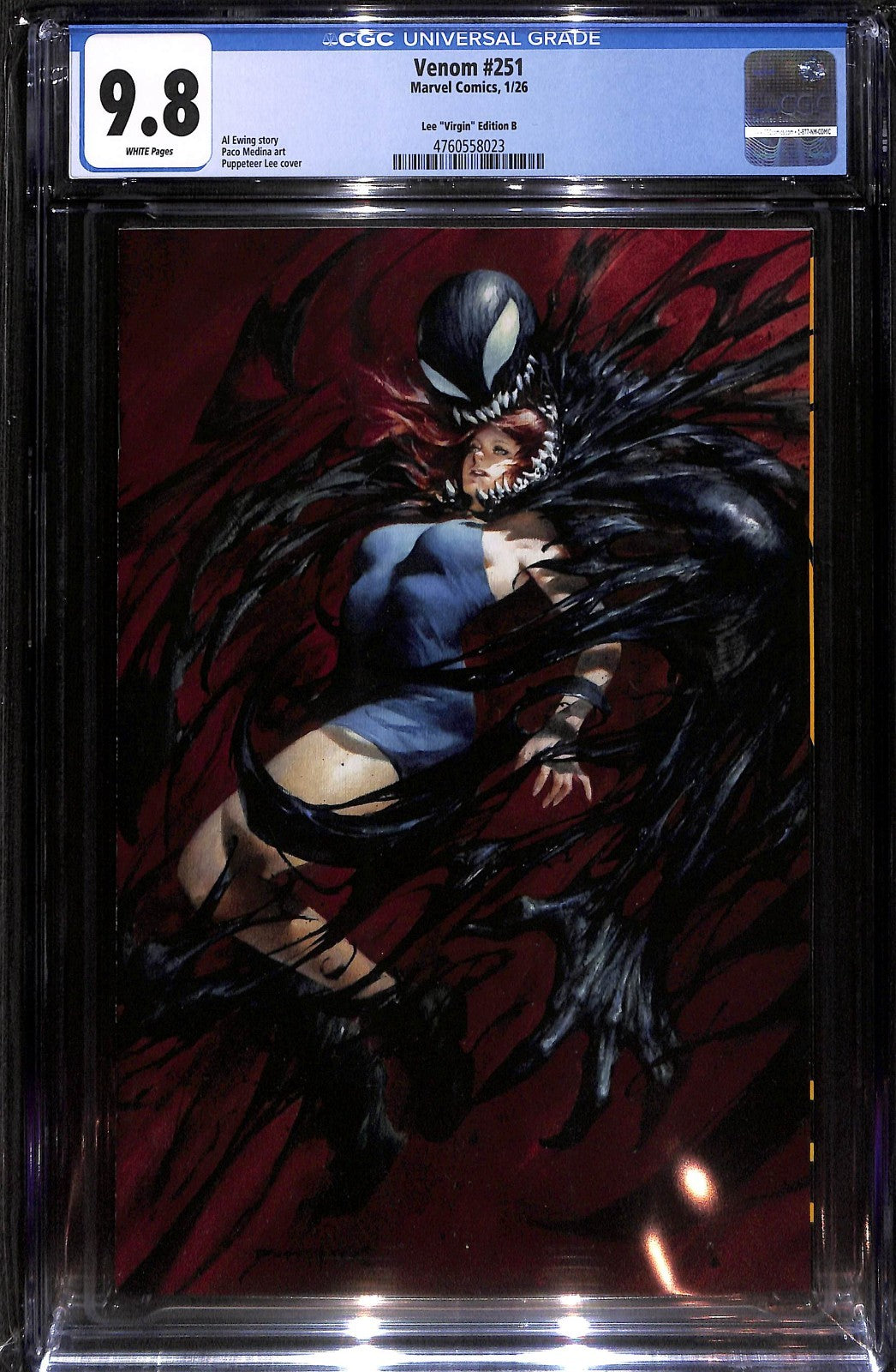 Venom #251 Puppeteer Lee 1:100 Virgin Variant CGC 9.80