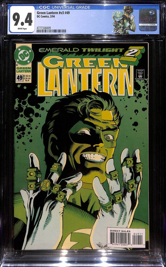 Green Lantern #49 1st App of Ke'Haan & Hannu Iconic Cover CGC 9.40