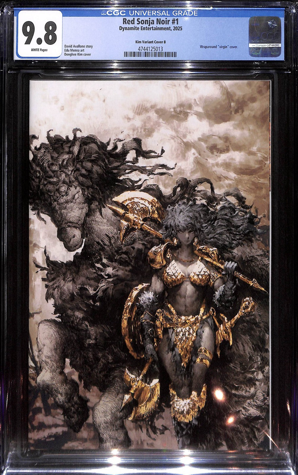Red Sonja Noir #1 Donghee Kim Heroescon Variant Ltd 400 CGC 9.80