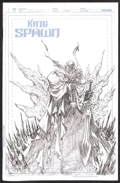 King Spawn #1 Greg Capullo 1:50 Sketch Variant0