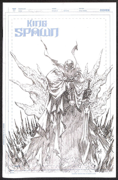 King Spawn #1 Greg Capullo 1:50 Sketch Variant0