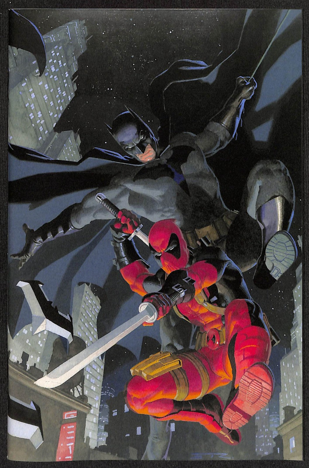 Deadpool Batman #1 Esad Ribic 1:50 3rd Print Virgin Variant0