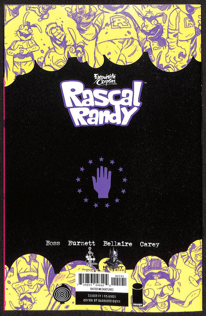 Rascal Randy #1 Garrett Gunn SDCC Virgin Variant Ltd to 5001