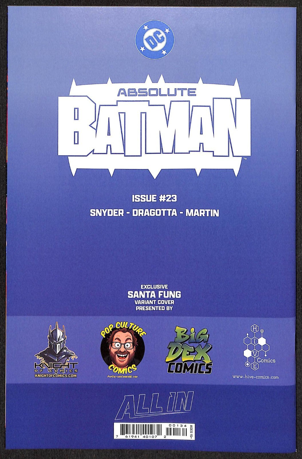 Absolute Batman #23 Santa Fung Virgin Variant1
