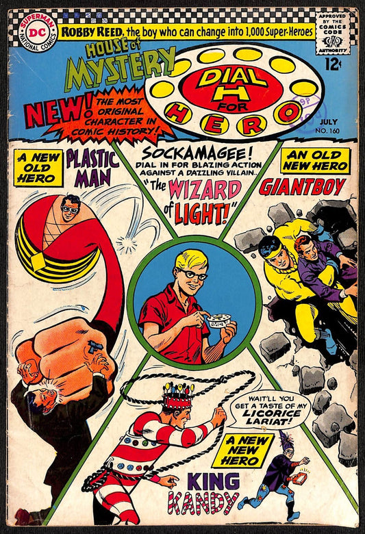 House of Mystery #160 1st Silver Age Appearance of Plastic Man VG+0