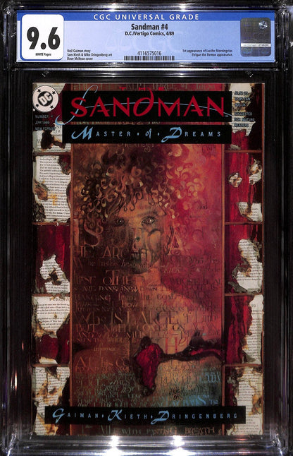 Sandman #4 1st App Lucifer Morningstar CGC 9.60