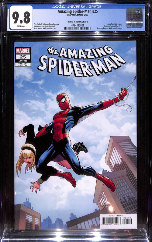 Amazing Spider-Man #25 John Romita Jr 1:100 AF 15 Homage Variant CGC 9.80