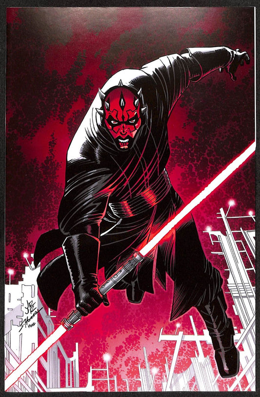 Star Wars Darth Maul Black White and Red #3 John Romita Jr. 1:100 Virgin Variant0